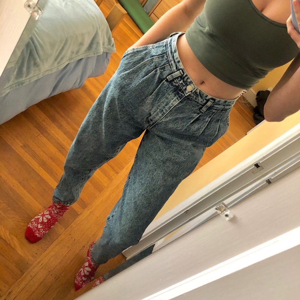 Vintage Big John Acid Wash Balloon Leg Jeans